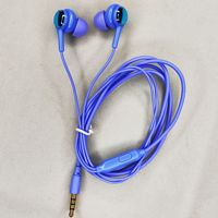 Earphone Berkabel Komputer 3.5mm Universal Hands Free dengan Mikrofon Earplug Earphone Berlapis Elektroplating