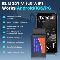 Lecteur de code OBD2 ELM327 V1.5 Wifi, outil de diagnostic automobile pour Android/iOS, PK Vgate Icar2, outil OBDII pour téléphone portable