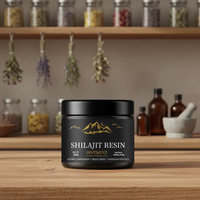 Pommade de résine de Shilajit de l'Himalaya 50g – Baume naturel stimulant pour le corps – Complément alimentaire – Pommade naturelle pour l'énergie et le bien-être corporel en pot
