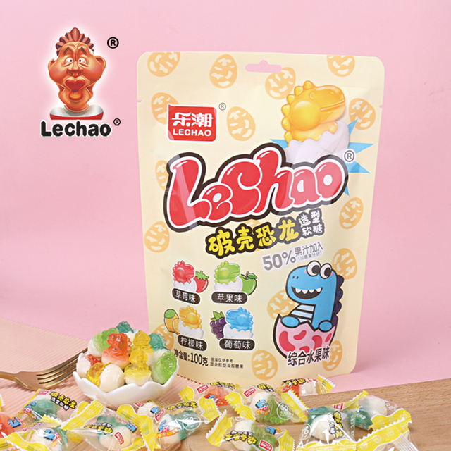 OEM 4D Gummy Candy Customized Dinosaur Shapes Halal 3d Gummy Fruit Flavored Chewing Candy Wholesale From China Manufacturer