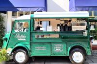 Remorque alimentaire mobile en acier robuste avec refroidisseur de bière intégré, résistante à la rouille, durable, pub sur roues pour bonbons et glaces