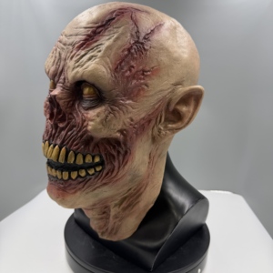 Máscara de Látex de Calavera Sangrienta para Disfraz de Halloween y Decoración de Casa Embrujada, Cobertura Facial Completa - Product Image 4
