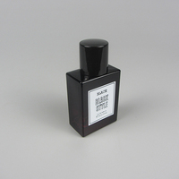 Flacon pulvérisateur de parfum en verre carré/rectangulaire de 30 ml, facile à sertir, avec impression de surface – Vente chaude