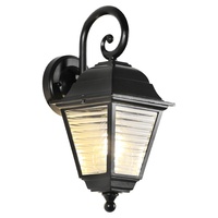 Lanterne murale solaire de style antique européen VINCAN, étanche, en aluminium, source de lumière LED 40W 2700K, pour villa, jardin, mur extérieur