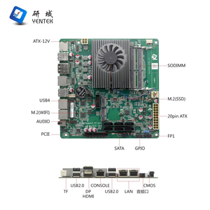 Carte mère industrielle embarquée Mini ITX N5095 DDR4 6 HD DP 4K Display 2 RJ45 LAN COM PCIe Win10/Linux NAS - Product Image 2