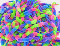 15cm arc-en-ciel 5.9 pouces pêche à la mouche leurres serpent Wiggle brochet Steelhead Baitfish corps Chenille Mangum Dragon queues pour rivière ruisseau
