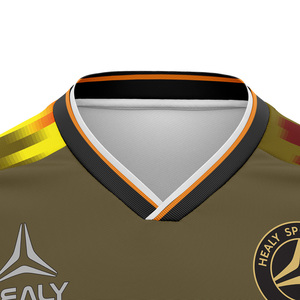 Kaus sepak bola leher v transfer panas kaus klub latihan pria kaus sepak bola kustom seragam sepak bola - Product Image 3