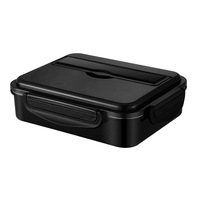 Boîte alimentaire carrée isotherme en acier inoxydable 304 sans BPA avec couvercle en plastique, bol à soupe, couverts, design multifonctionnel, préservation de la fraîcheur