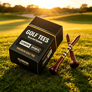 Paquete al por mayor <span class=keywords><strong>de</strong></span> tees <span class=keywords><strong>de</strong></span> golf <span class=keywords><strong>de</strong></span> bambú personalizados, decorativos para interiores, <span class=keywords><strong>de</strong></span> color negro, <span class=keywords><strong>de</strong></span> almidón <span class=keywords><strong>de</strong></span> maíz, para simulador <span class=keywords><strong>de</strong></span> golf S - Product Image 1