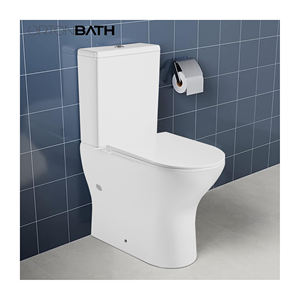 وعاء مرتفع من Ortonbath ، مراحيض بارتفاع من قطعتين ، وعاء أبيض طويل القامة مستدير ، مقعد مرحاض سريع التحرير ، ظهر اقتصادي - Product Image 1