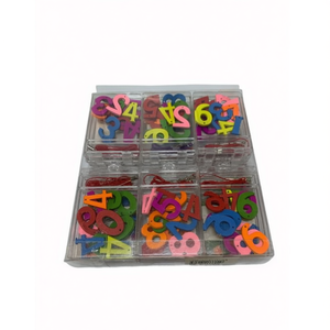 Set di perline magnetiche con numeri, 12 pezzi, giocattolo educativo per bambini, per imparare a contare e sviluppare abilità matematiche - Product Image 1