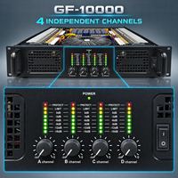 Amplificateur de puissance professionnel 2U 4 canaux classe H 4x1000W pour événements extérieurs, DJ, scène, équipement sonore PA