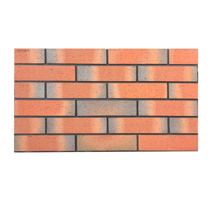 Horno de pared para exteriores Clinker extruido Ladrillo Revestimiento de azulejos Diseños lisos Arcilla natural plana Ladrillo de fuego rojo Precio - Product Image 6