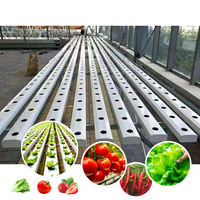 Système hydroponique vertical NFT commercial pour plantes, extérieur/intérieur, en tuyaux PVC, pour serres et laitues
