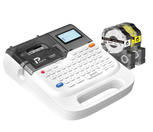 PUTY China New Portable Desktop Thermal Label Printer 12mm Auto-Cutting Barcode Sticker Printing Machine for Small Business