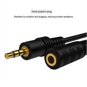 Câble <span class=keywords><strong>audio</strong></span> blindé plaqué or haut de gamme 3,5 mm, mâle-femelle, extension auxiliaire <span class=keywords><strong>pour</strong></span> voiture, ordinateur, haut-parleur, <span class=keywords><strong>casque</strong></span> stéréo - Product Image 6