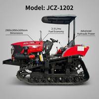 Tracteur amphibie sur chenilles pour rizières 120 CV JCZ-1202, tracteur à chenilles anti-accaplançage pour rizières et terres sèches