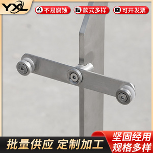 Stainless Steel Glass Rail Column 304 Grade Linear Modern Minimalist Style For Shopping Mall Projects - Product Image 5