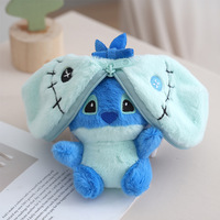Pendentif en peluche Stitch de 12 cm, transformable, poupée pour machine à attraper, poupée cadeau d'anniversaire, sac à jouets en peluche