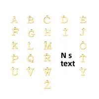 Bracelet unisexe à nœuds concentriques en acier inoxydable plaqué or, avec 26 lettres anglaises, idéal pour le bureau ou la carrière, modèle transfrontalier.