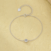 Pulsera de Burbujas SPJ, Plata de Ley S925, Chapada en Oro de 14K, Minimalista con Circonitas, Hipoalergénica para Mujer