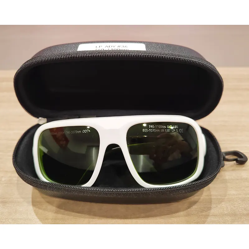 Occhiali di protezione per gli occhi INWELT 740-1100nm, 800-1070nm lunghezza d'onda IPL fibra verde occhiali di sicurezza Laser
