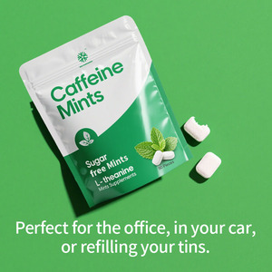 Fabricante de fábrica, las mentas de L-teanina para adultos reducen la fatiga mental mejoran el tiempo de reacción, mentas de cafeína - Product Image 4