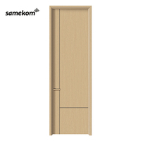Portes en bois insonorisées pour villa de luxe moderne, modèles de portes intérieures principales en bois