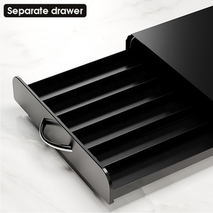 Nespresso Original Coffee Pod Cápsula Almacenamiento Cajón de vidrio Máquina Soporte Organizador Estante Bandeja de sujeción para encimera - Product Image 3