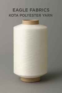 Fil de polyester Kota semi-mat de qualité supérieure, 30 deniers, blanc optique, fil en cône, qualité Kota avec options de torsion de filament personnalisées - Product Image 3