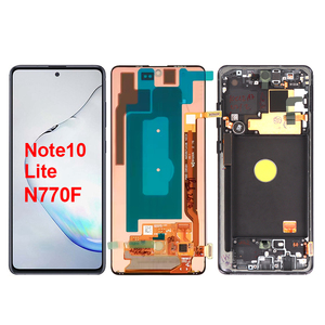Cep telefonu yedek parçaları süper AMOLED Oled TFT dokunmatik ekran çerçeve orijinal ekran not 10 Lite Samsung <span class=keywords><strong>LCD</strong></span> SM-N770 - Product Image 1