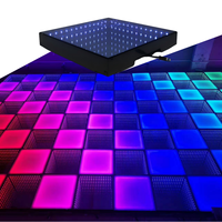 Lampes mobiles Abyss RGBW 15W pour sol, avec contrôle DMX512, activation sonore, CRI 70, IP55, pour piste de danse disco