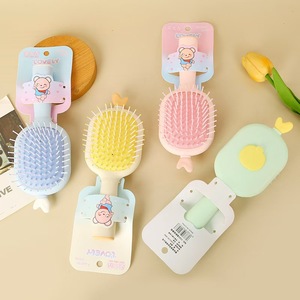 Cepillo para Mascotas con Cojín, Ovalado, de Nailon, con Bolsa de Aire para Masaje, Portátil, Mini, para Uso General - Product Image 1
