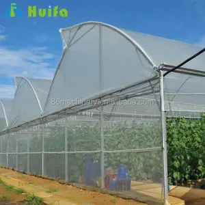 كاملة متعددة سبان قوس فيلم بلاستيكي الدفيئة متكاملة مشروع مع الطماطم و الفراولة المائية تزايد نظام