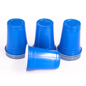 Custom Vasos De Plastico Rode Plastic Bekers 16Oz Party Wegwerp Cup Game Party Cups Om Te Drinken