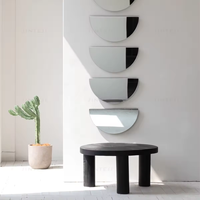 Miroirs muraux décoratifs pour la maison en acier contreplaqué de style art déco classique pour chambre à coucher et salle de bain