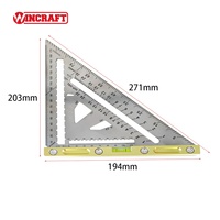 7 ''personnalisable combinaison chevron niveau carré travail du bois bricolage menuiserie outil de mise en page OEM combinaison carré charpentier