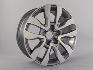عجلات سيارات ركاب من مصنع SYAC OEM، جنوط بديلة مقاس <span class=keywords><strong>16</strong></span> بوصة R16x6.0j PCD5*114.3 بلون رمادي معدني مع وجه مصقول - Product Image 3