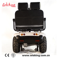 Double siège scooter électrique à 4 roues de luxe extérieur robuste scooter électrique de mobilité de 2 sièges