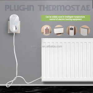 SLS LED Smart <span class=keywords><strong>WiFi</strong></span> <span class=keywords><strong>programable</strong></span> HVAC termostato <span class=keywords><strong>enchufe</strong></span> para UE/EE. UU. Compatible Android para Nest HVAC calefacción por suelo radiante - Product Image 2