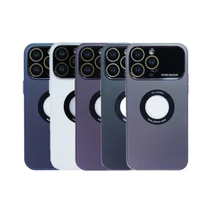 2023最受欢迎的大窗户摄像头保护中空哑光外壳，适用于iPhone 14Pro Max/14Pro/14Plus/13Pro Max