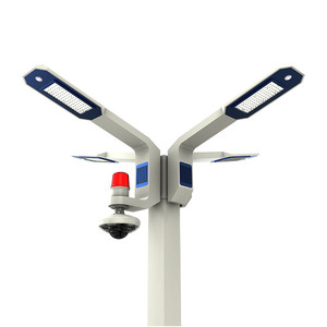 Lampadaire solaire LED intelligent pour ville connectée avec caméra IA, écran LCD 32 pouces, lampe de rue simple 40W et poteau lumineux de 6 mètres - Product Image 2