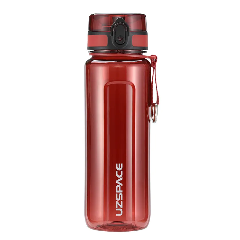 UZSPACE Leak-Proof Drink Bottle BPA Free USA Tritan Material Gym Bottle with Flip Top Lid Removable Strainer for Fitness Cycling