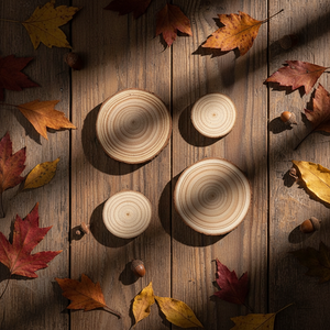 Tranches de contreplaqué polies, forme ronde, écorce d'<span class=keywords><strong>arbre</strong></span>, sous-verre multi-usages, décoration de <span class=keywords><strong>mariage</strong></span>, décoration de la maison, artisanat DIY, couleur/taille personnalisée - Product Image 2