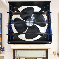 Ventilateur d'extraction agricole 12 pouces, pales en alliage d'aluminium, montage mural, commande tactile, 40,0 dB+ silencieux, moteur à tension personnalisable