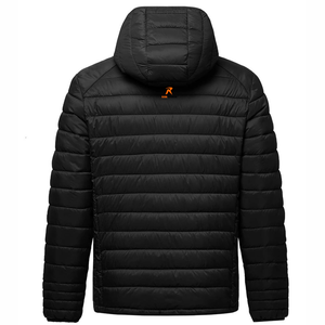 hooded zipper puffer jackets for men's breathable new design outdoor fit Factory price puffer jackets long sleeves - Product Image 5