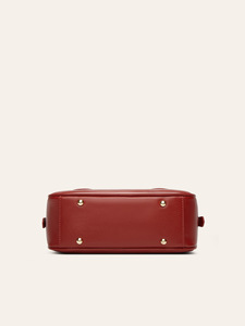OEM Manufacturer Custom Designer Genuine Leather Unisex Mini Bowler Bag with Zipper Closure Waterproof - Product Image 6