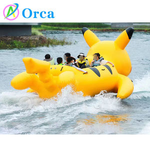เรือลากน้ำเป่าลมลายปิกาจูสุดน่ารัก สนุกสนาน สำหรับเล่นน้ำในฤดูร้อน - Product Image 2