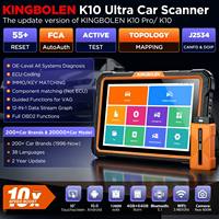 2026 Kingbolen K10 Ultra Scanner de diagnostic automobile OBD2, version améliorée du K10 Pro avec cartographie topologique, J2534, CANFD, DOIP, FCA, Test actif