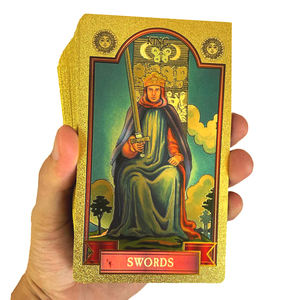 Groothandelsprijs Sun Face Gold Fool Tarotkaarten Bulkbestelling Aanpasbaar Fabrieksdirect - Product Image 6